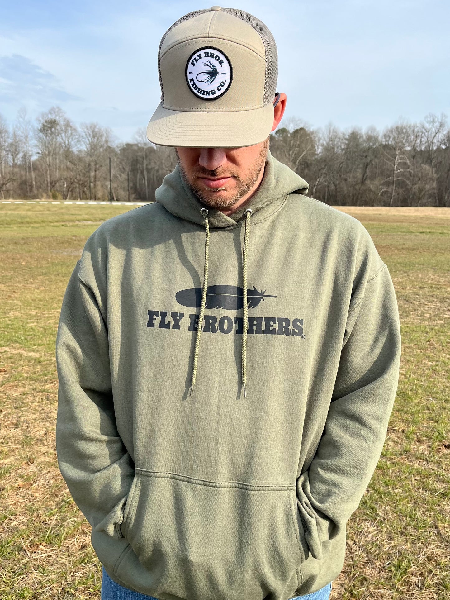 Olive Drab Green Hoodie
