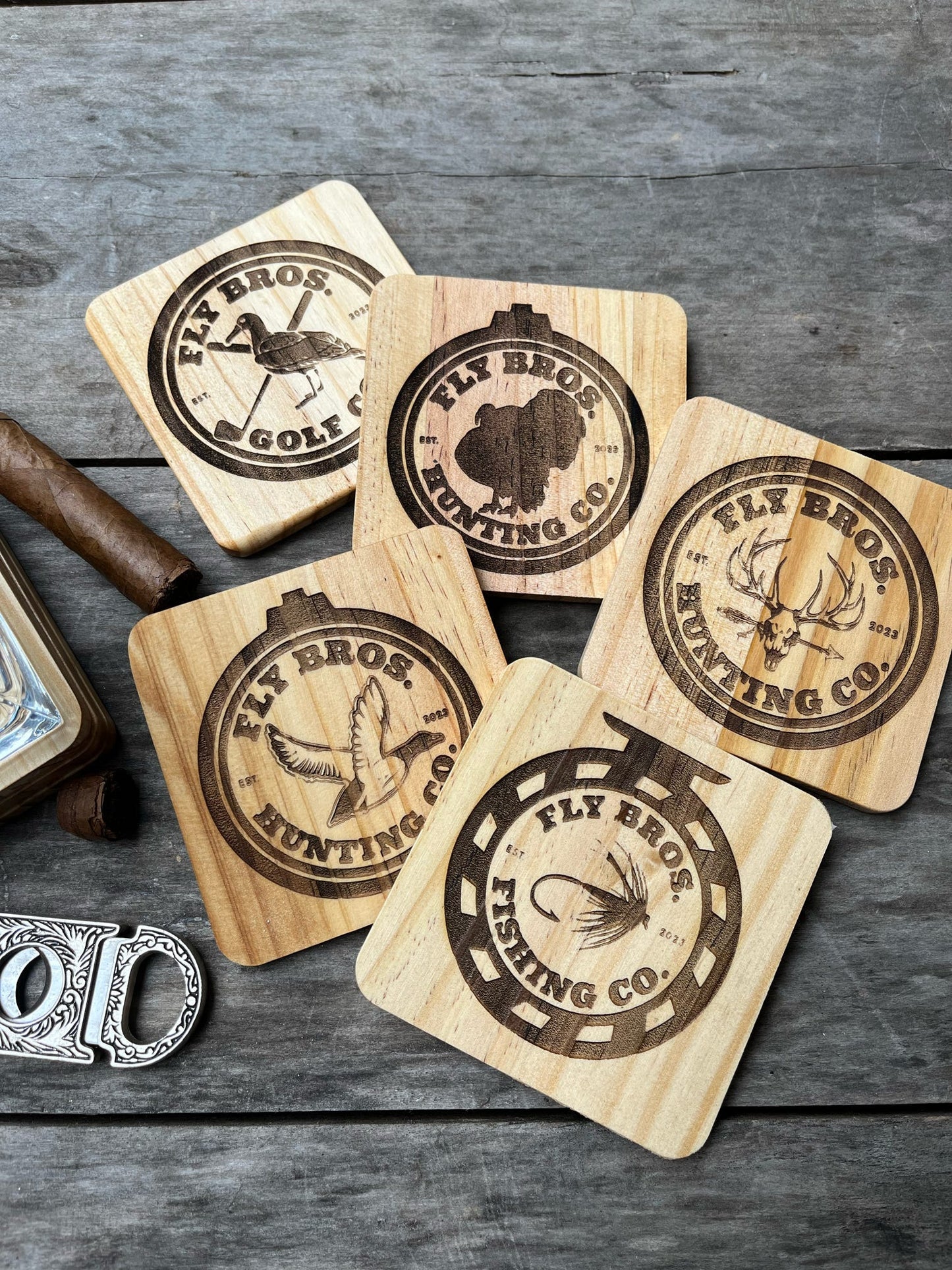 The Original Albatross Wood Coaster