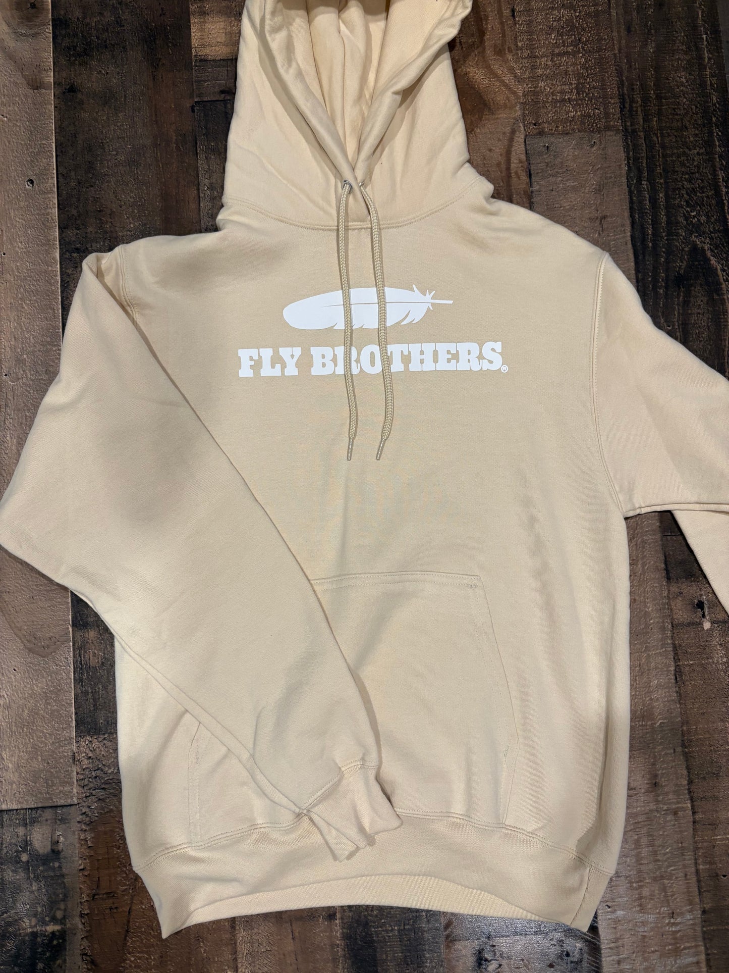 Creme Feather Hoodie