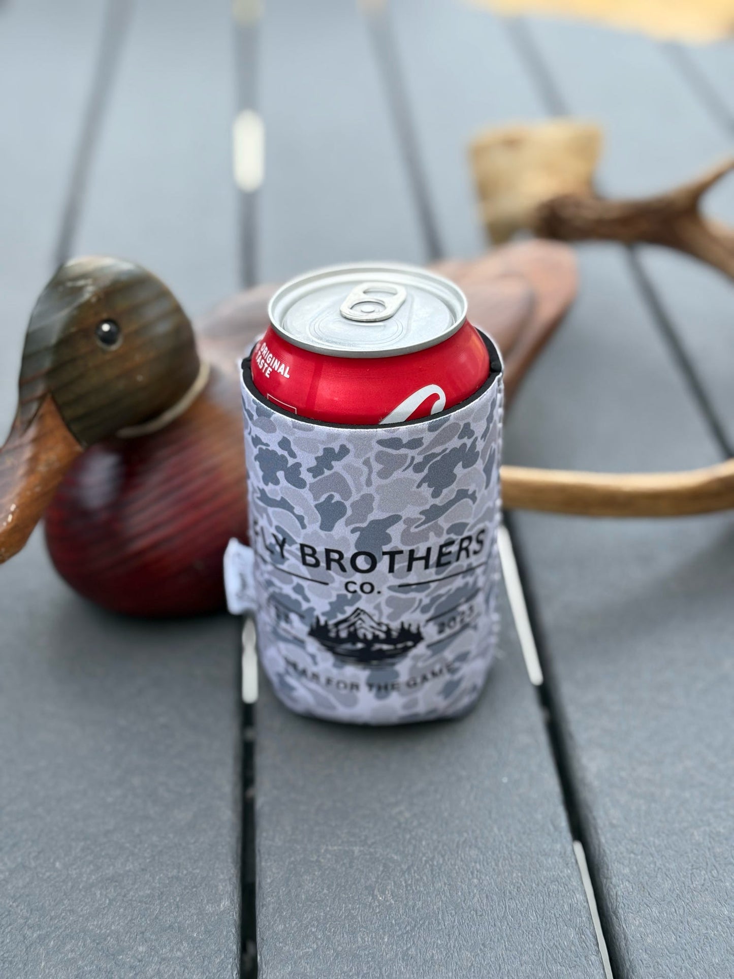 Grey Camo Koozie