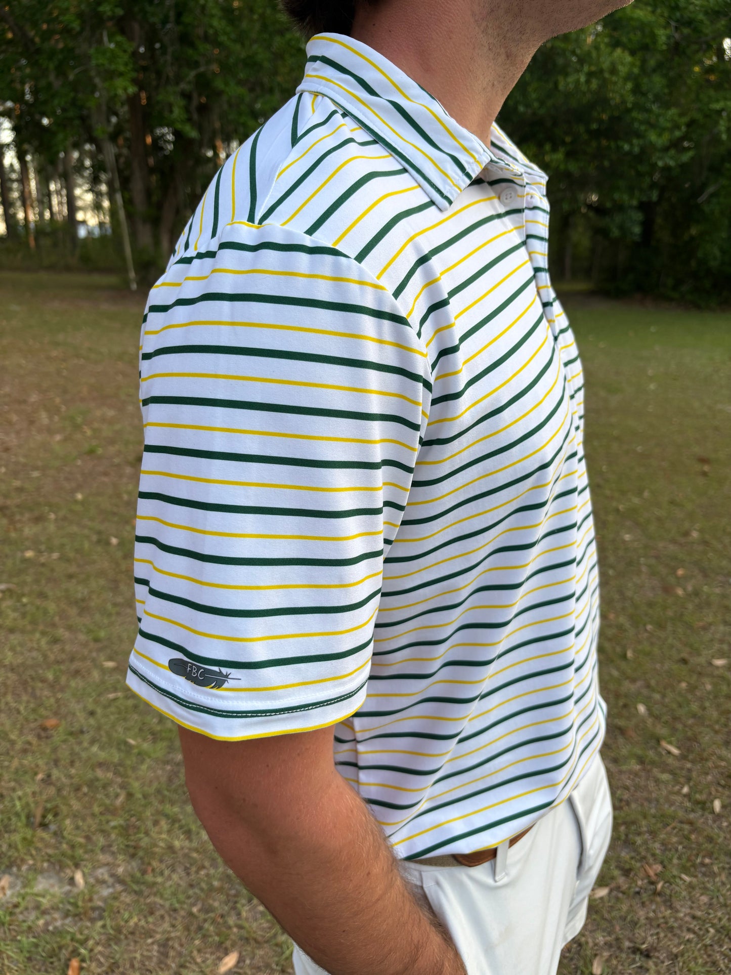 Augusta Green & Yellow Polo