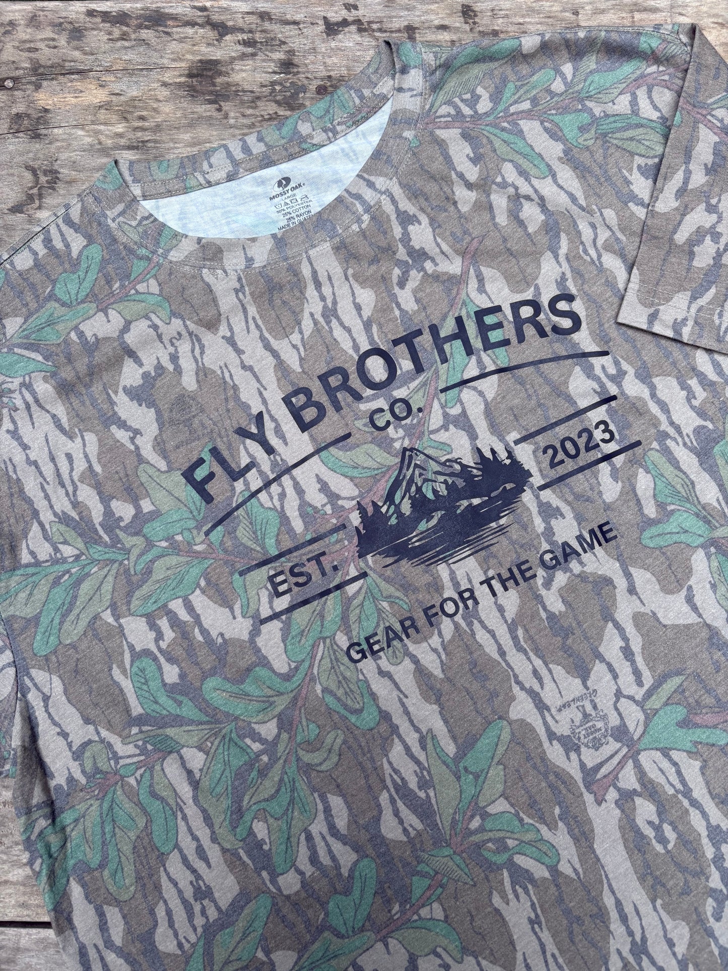 Mossy Oak Green Leaf Camo Tee