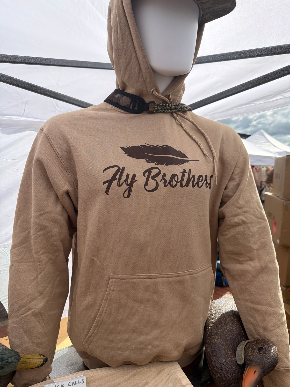 Tan and Brown Hoodie