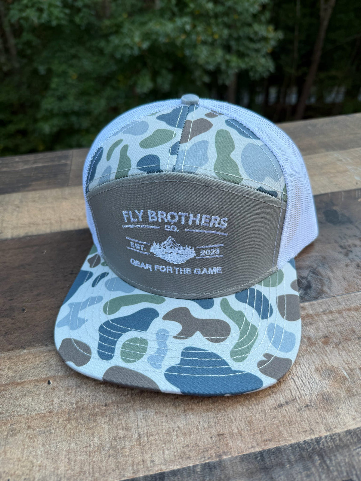 7 Panel Brown and Green Camo Patch ‘25