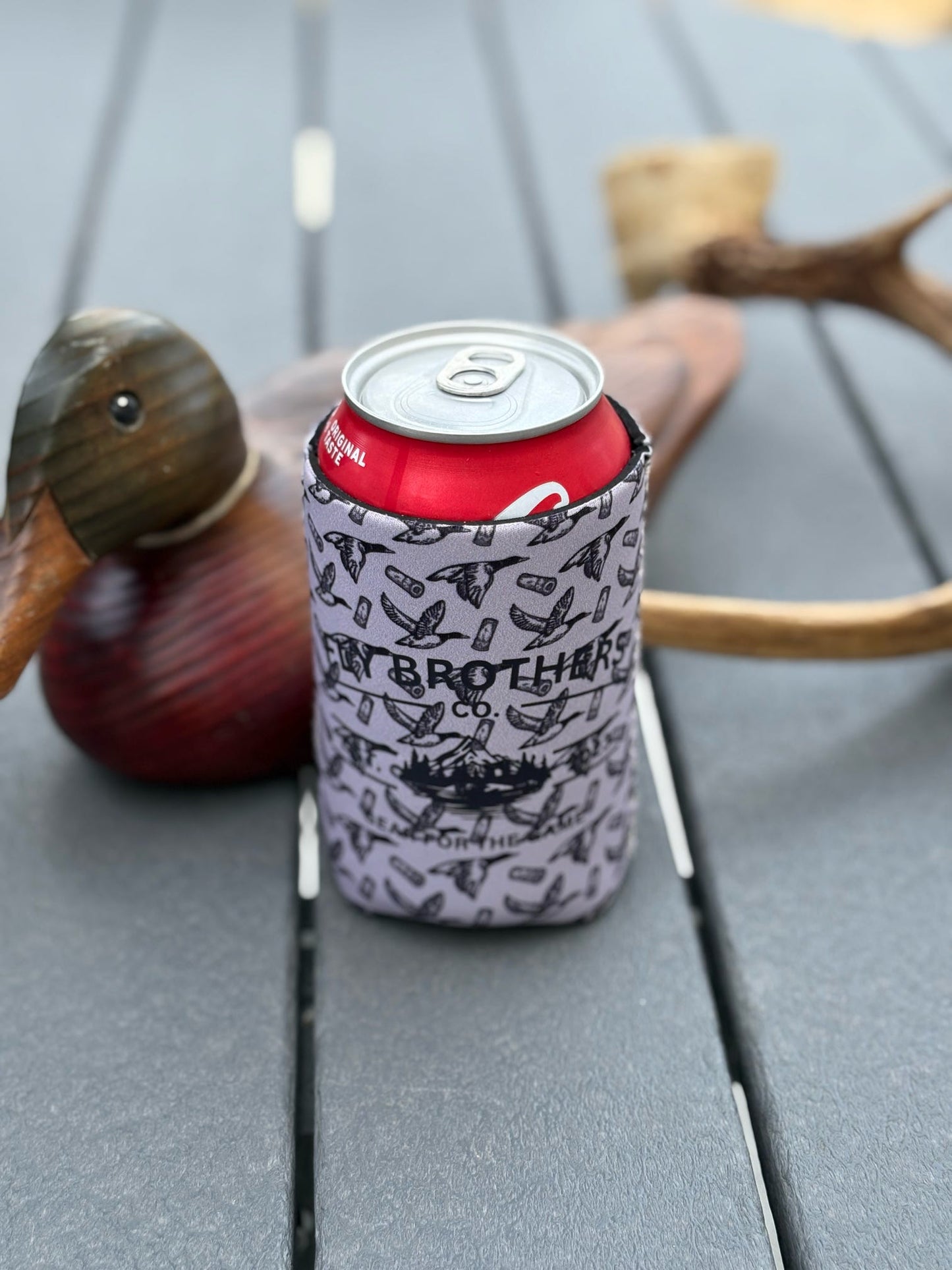 Grey Duck Koozie