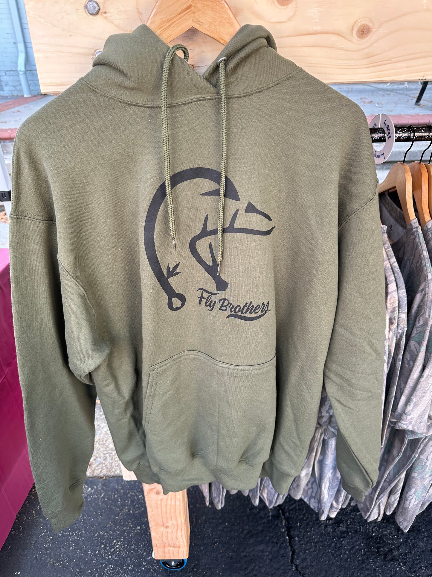 Olive Drab Green Duck Hoodie